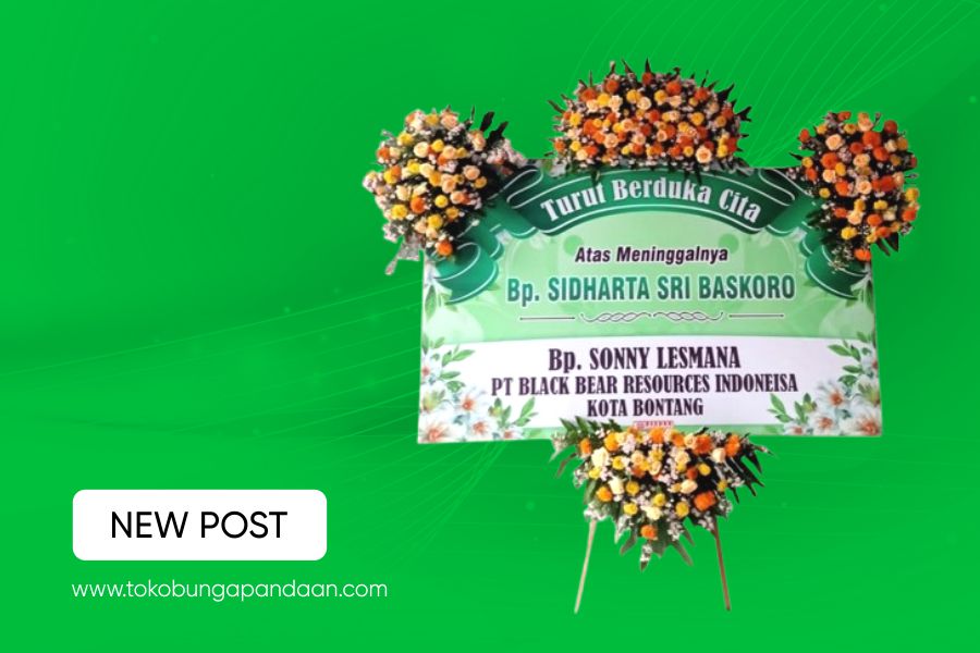 Jual Karangan Bunga Ucapan Duka Murah